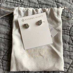Kendra Scott Elisa Silver Drusy Earrings